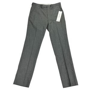 Calvin Klein Mens X Jace Slim Fit Solid Wool Blend Suit Pants Gray 34x34